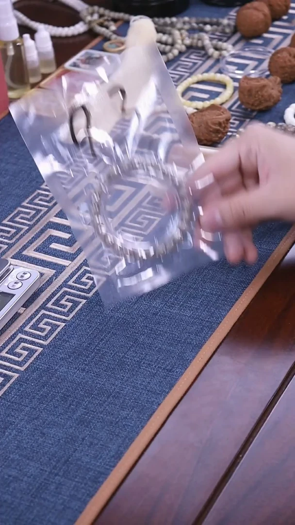 星月菩提手串奶奶灰月留白 9.3