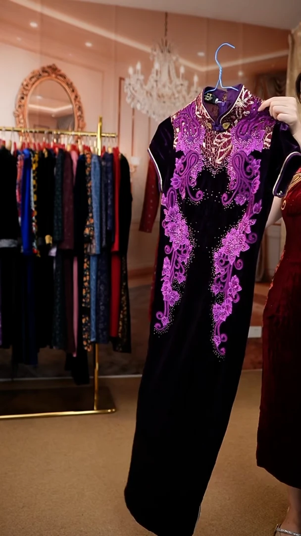 挂脖款好看的连衣裙 92