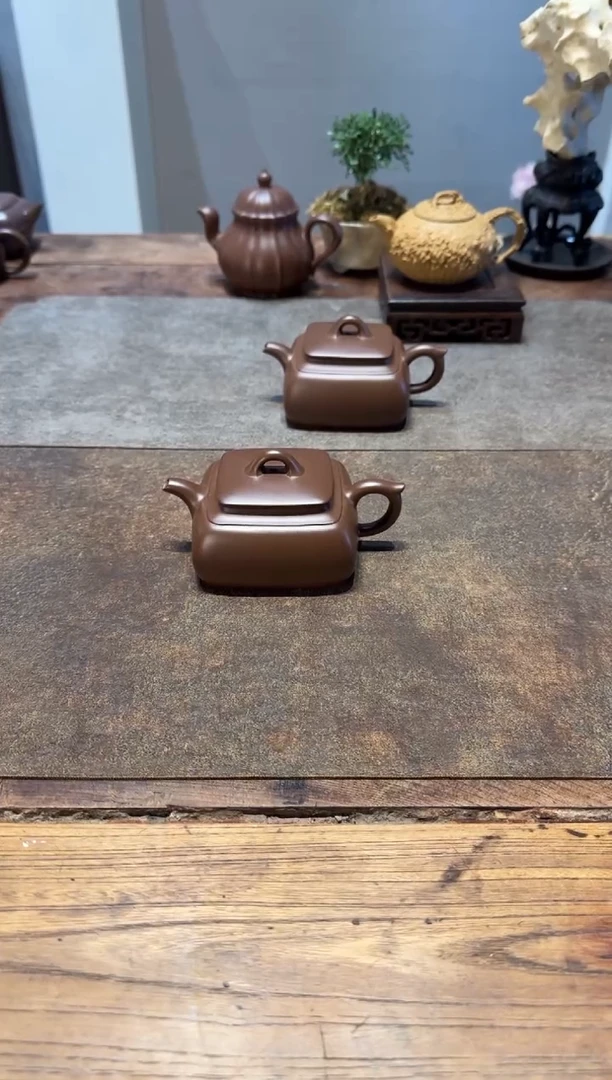 茶壶紫砂用****7长四方紫砂壶