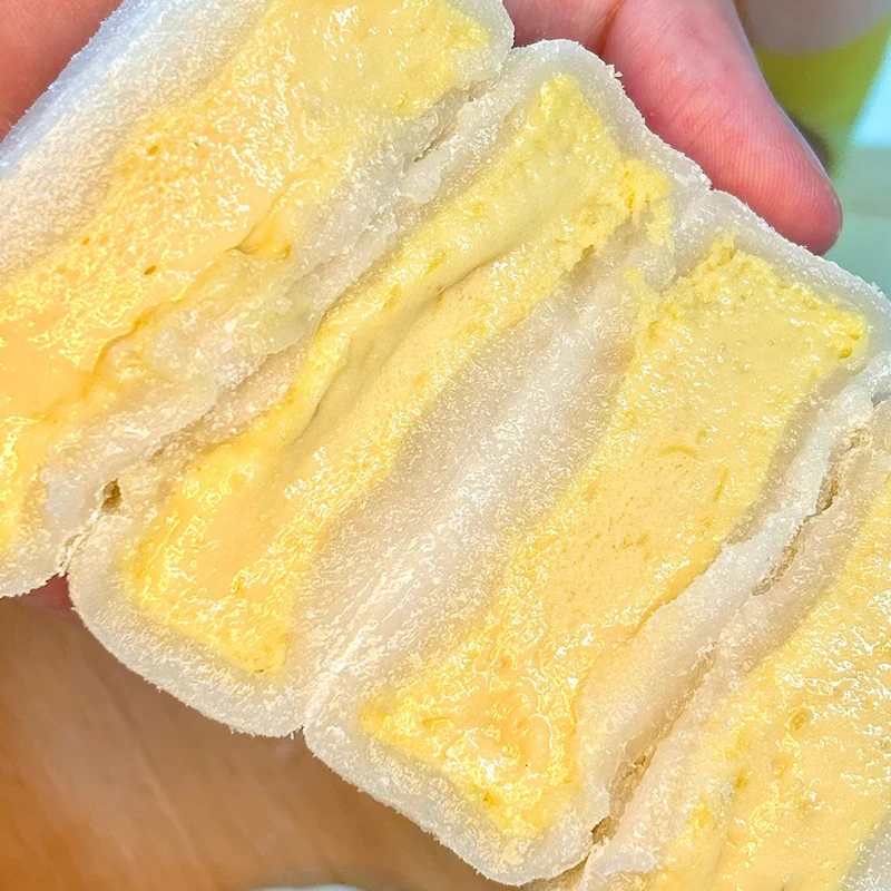 【拉丝口感】榴莲味冰皮月饼礼盒水果味爆浆流心中式糕点中秋送礼