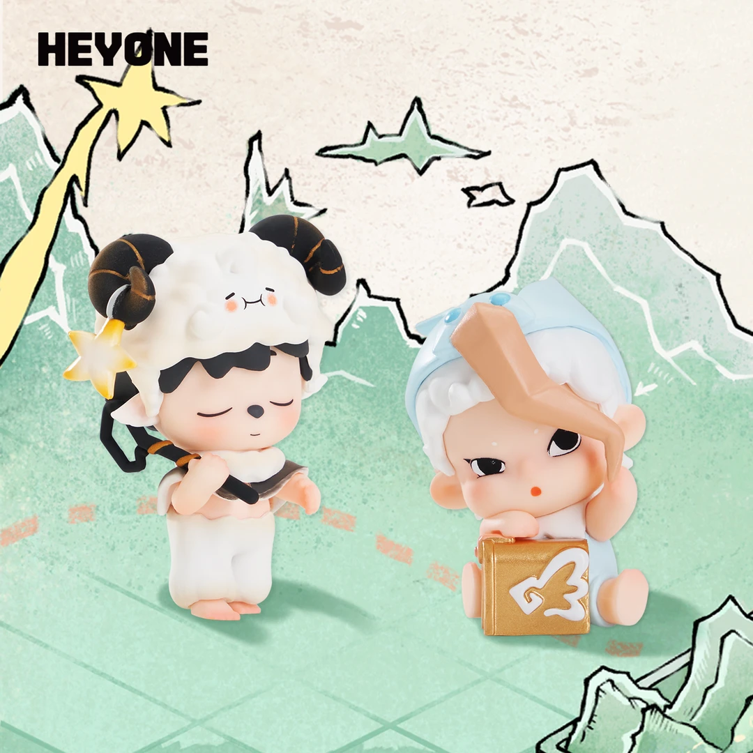 满满【拆盒】黑玩MINI迷失时光镇系列萌粒（许愿） 潮玩盲盒代拆