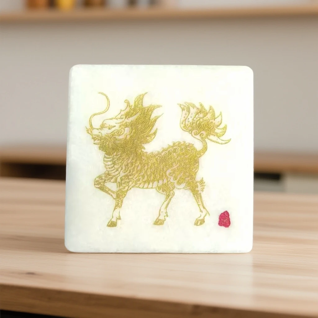 【抖音质检先鉴后发 一物一证书】保正品天然和田玉白玉麒麟二斤多