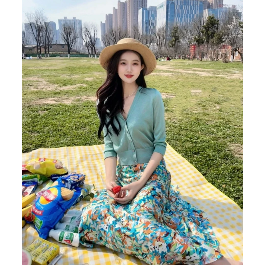 【玫瑰之境】优雅风通勤百搭四季开衫外套1499127-1T29144-035