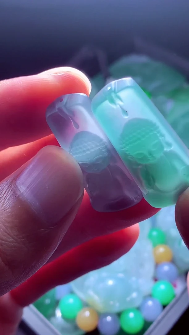 未镶嵌定制翡翠澜*# 翡翠毛货定制