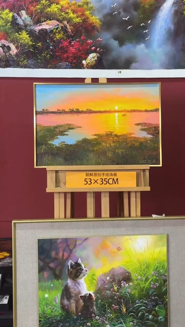 油画【20号】约53*35cm丨朝鲜原创纯手绘孤品油画丨顺丰包邮