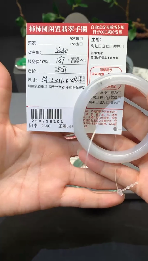 未镶嵌手镯翡翠姐姐250718201
