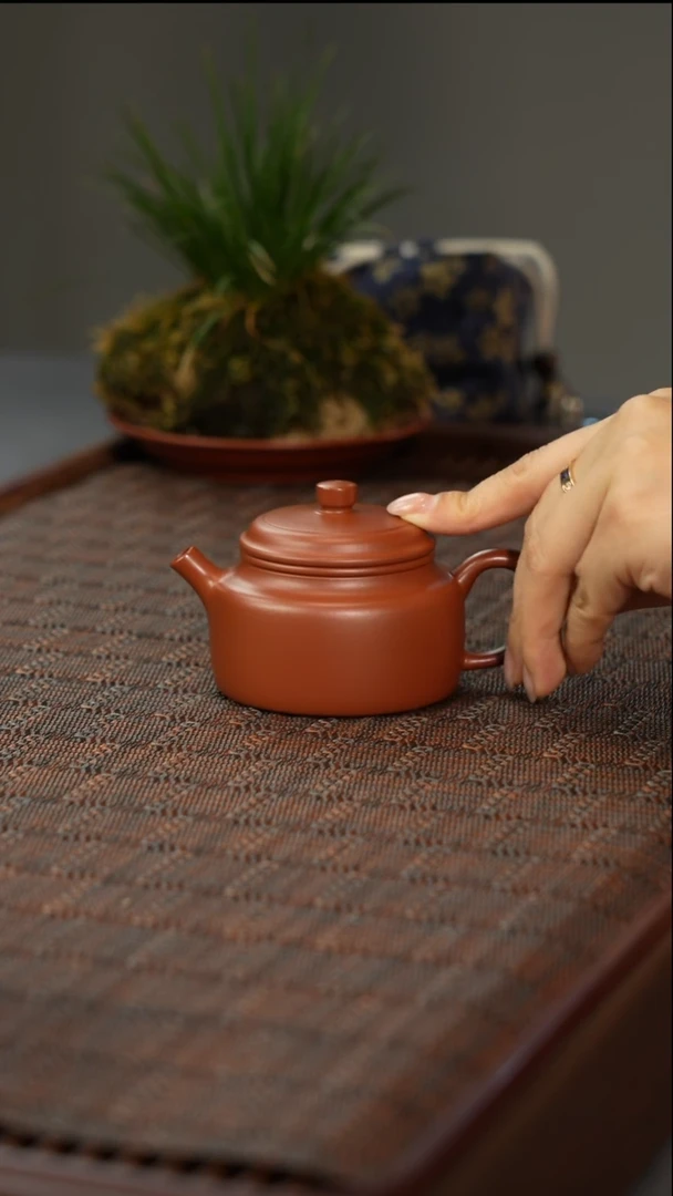 茶壶紫砂德钟·和-朱泥-130cc