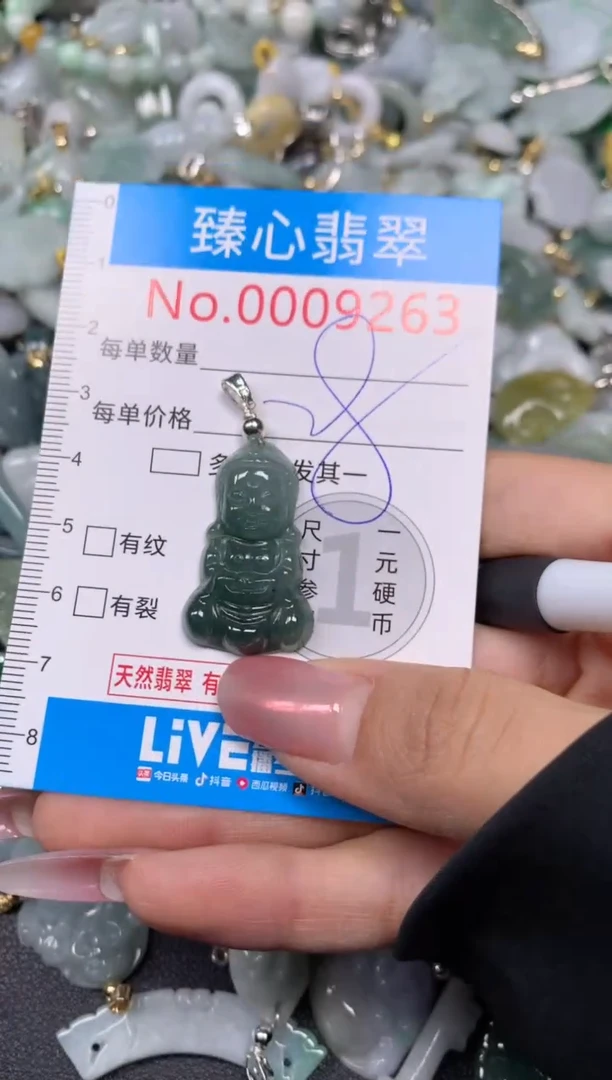 【闪购商品】翡翠颈饰未镶嵌含绳0009263