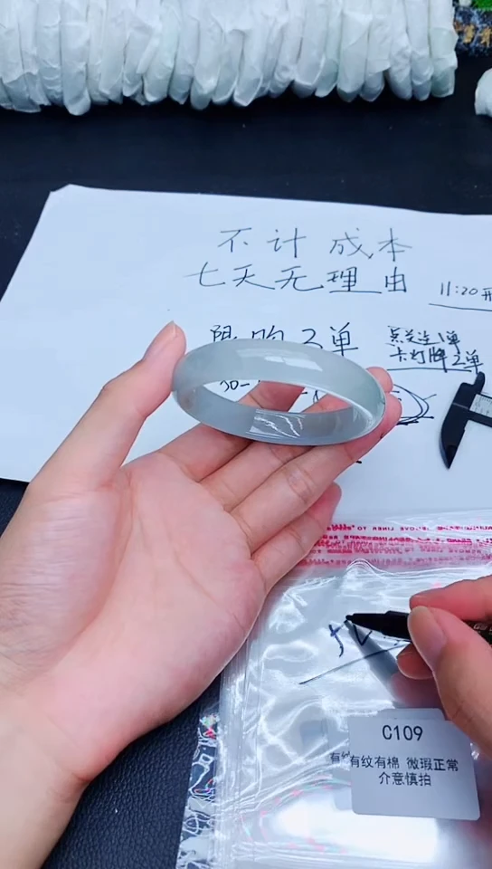 未镶嵌手镯翡翠C109所见即所得