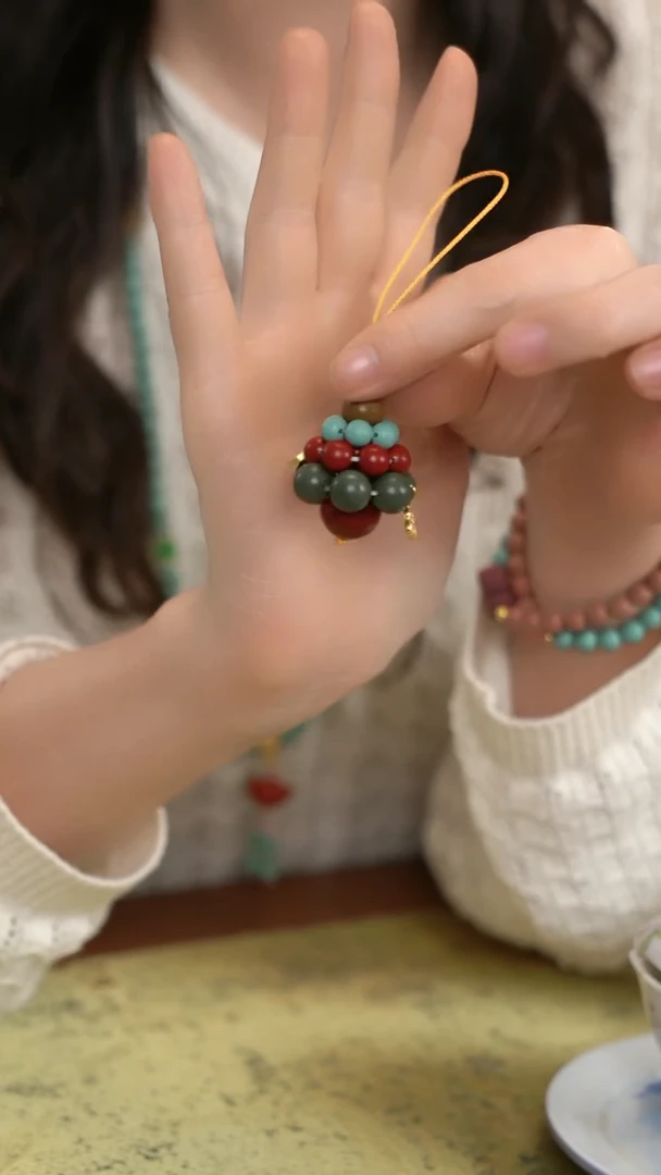 珠串圣诞树香珠挂件