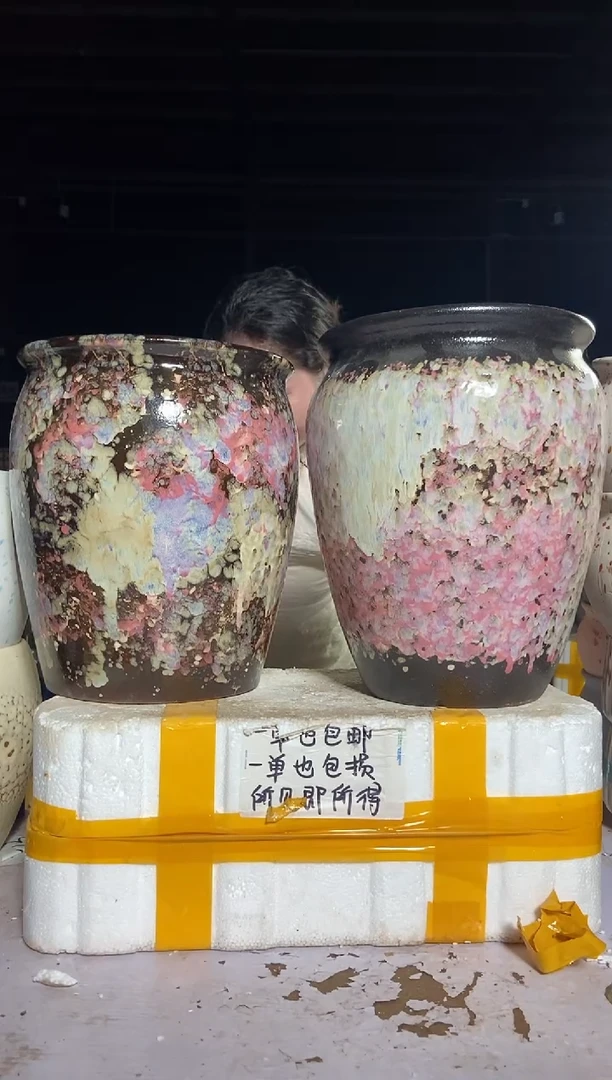 宜兴紫砂粗陶花盆25/33