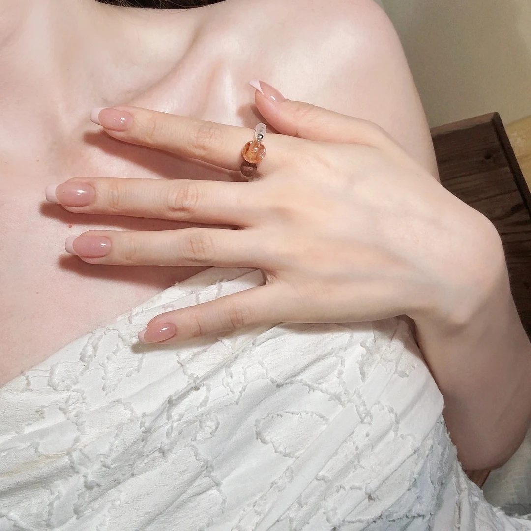 【鸿运】天然红胶花+粉水晶+红油麻丝降真香-多样性发其一