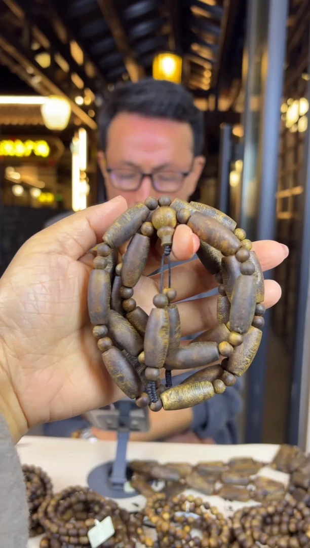 沉香手串卡1.0/35克乌身圆叶多样性发货一条