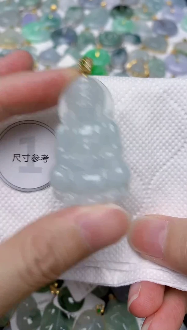 颈饰银S925镶嵌翡翠天然A货翡翠