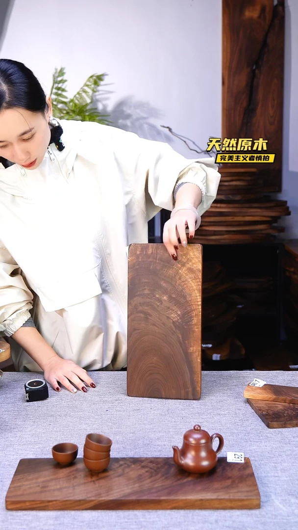 木北美黑胡桃原木.干裂疤结不属于商品质量问题完美主义者慎拍