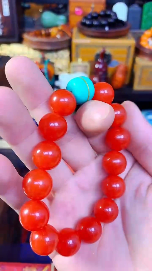 玛瑙/玉髓手链未镶嵌精品精品   独具韵味