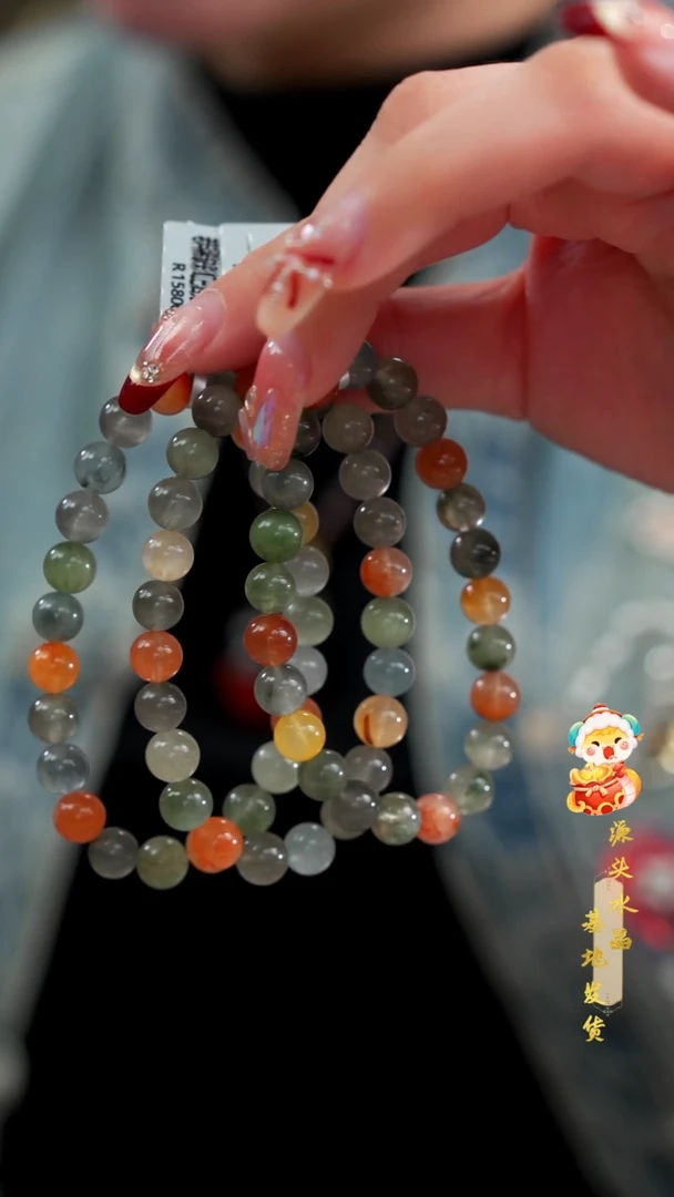 【闪购商品】水晶手串未镶嵌兔毛单圈8MM多样性发其一