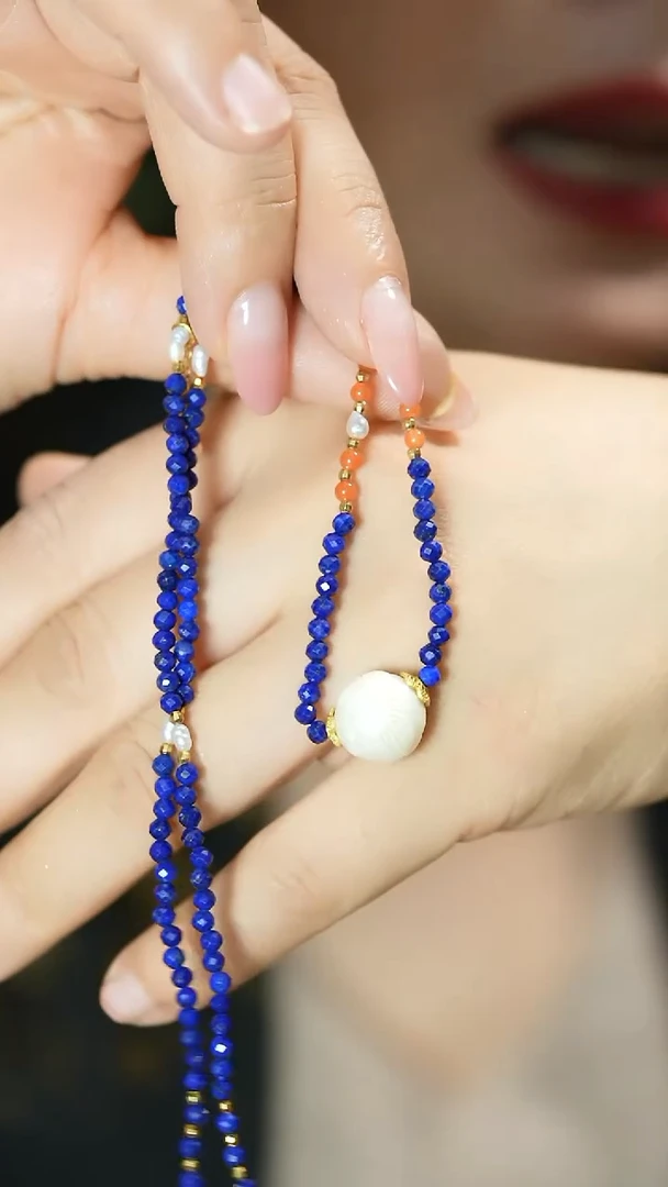 【闪购商品】青金石项链未镶嵌支持48小时鉴赏