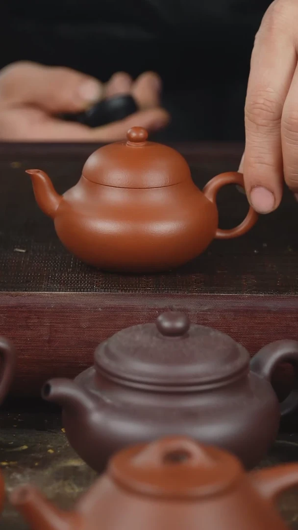 【闪购商品】紫砂茶壶130cc小红泥梨