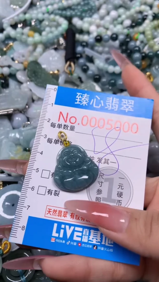 【闪购商品】翡翠颈饰未镶嵌含绳0005000