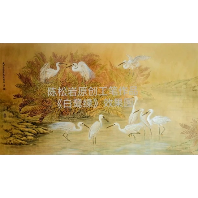 《白鹭缘》 全套共27讲  陈松岩原创工笔