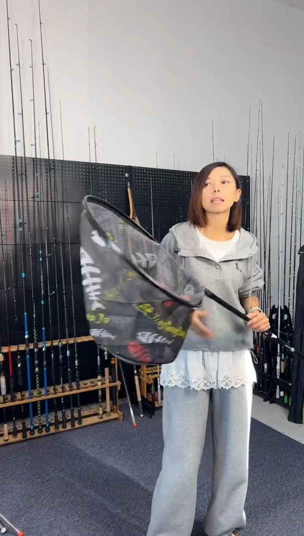 1.8m以下碳素2号抄网杆+抄网（瑕疵尾货竿，没有售后，介意勿拍）