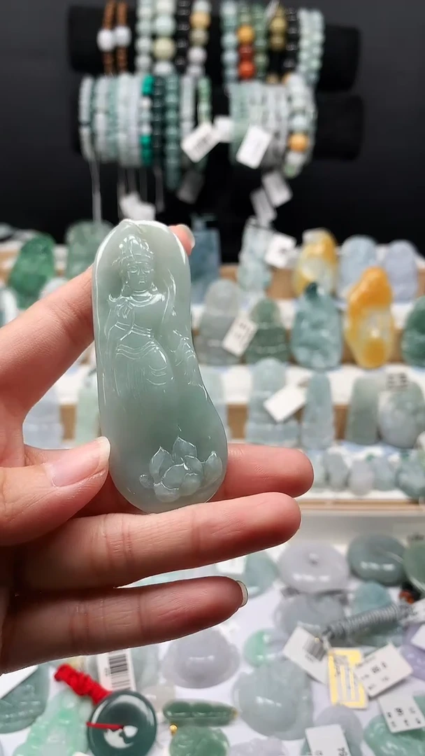 吊坠(不含链)未镶嵌翡翠121站观音