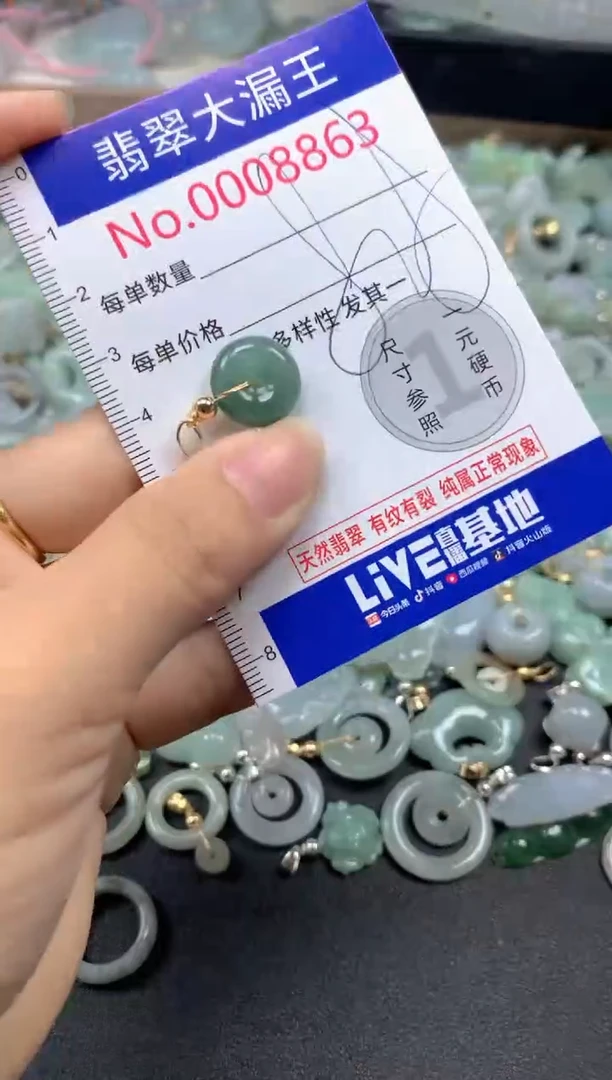 翡翠未镶嵌吊坠(不含链)8863