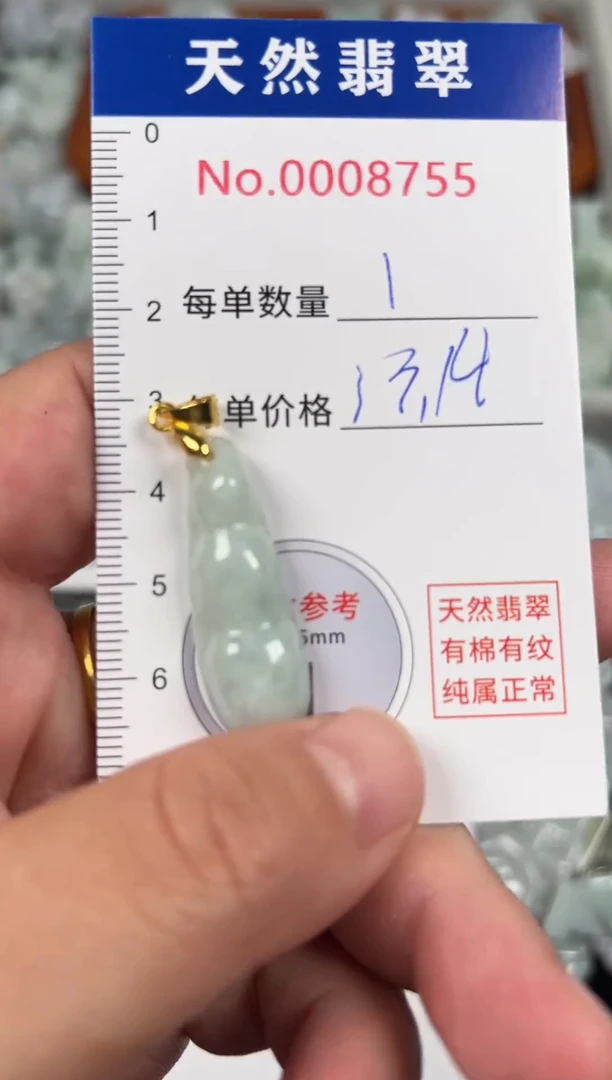 翡翠未镶嵌吊坠(不含链)8755