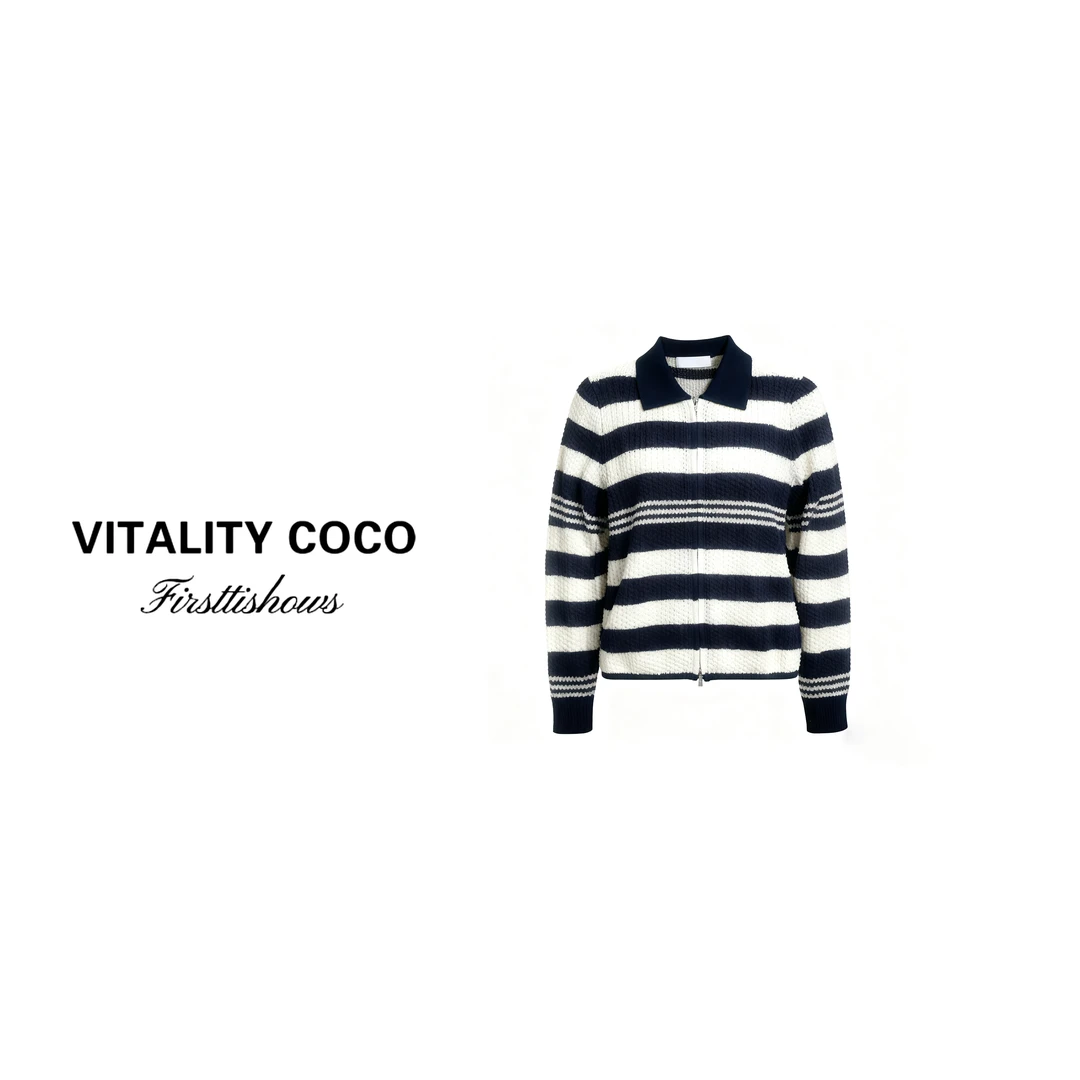 VITALITY COCO·IU系列开衫polo条纹女款-2647