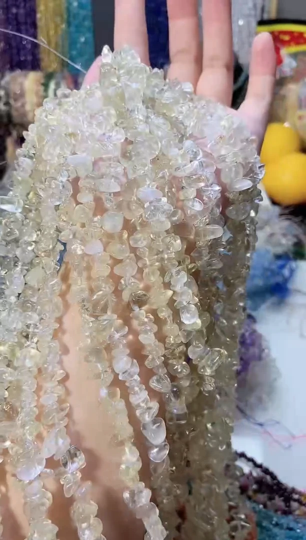 未镶嵌珠宝半成品水晶柠檬晶