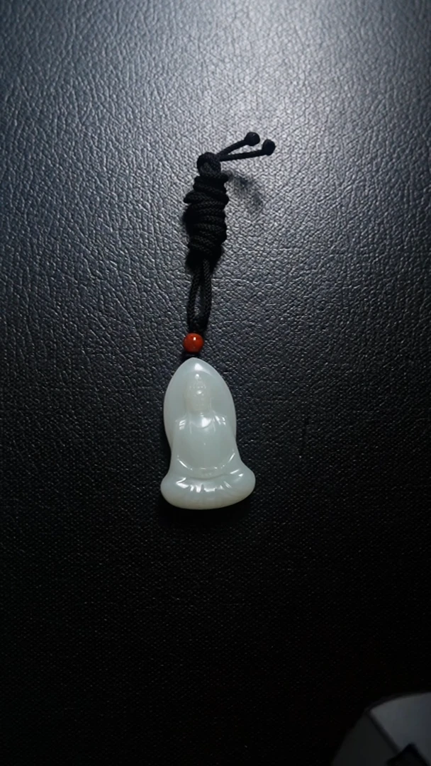 颈饰未镶嵌和田玉观音