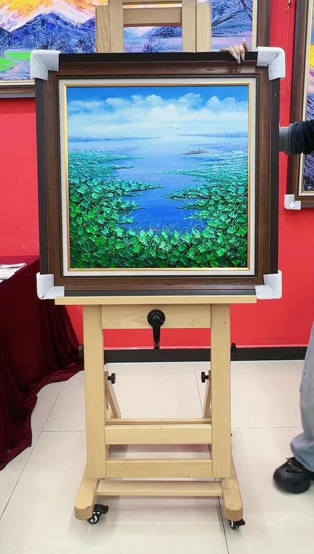 油画梁静-60*60尺寸-油画作品