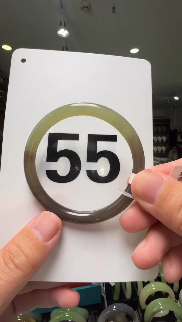 【闪购商品】和田玉手镯未镶嵌55圈口特色晴紫手镯