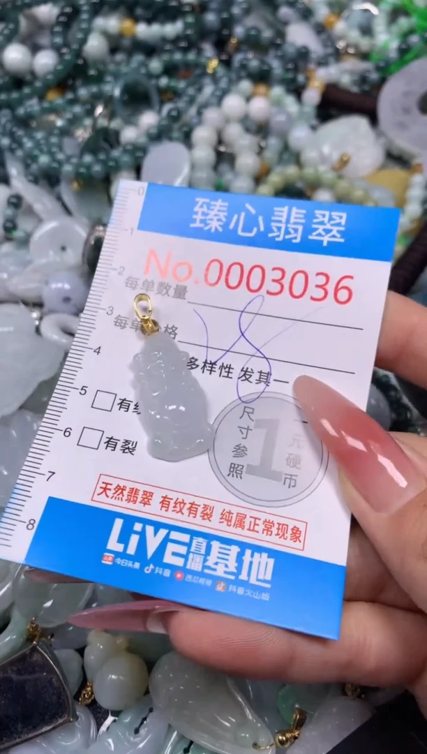 【闪购商品】翡翠颈饰未镶嵌含绳0003036