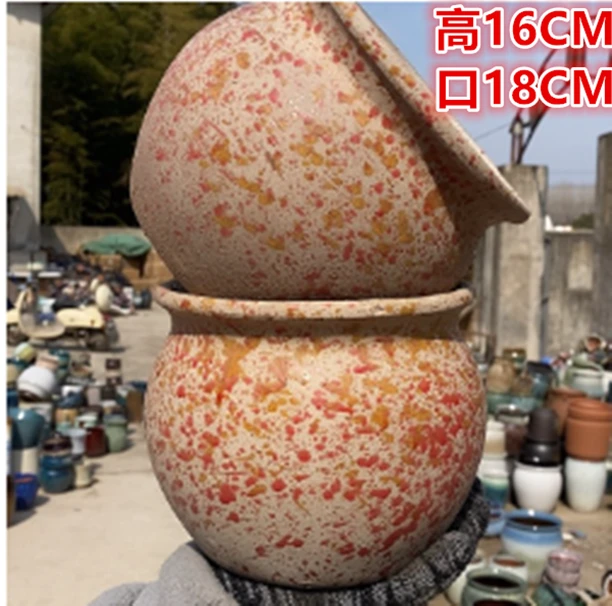 复古浮雕老桩手工简约紫砂粗陶法师老桩悬崖绿萝多肉植物陶瓷花盆