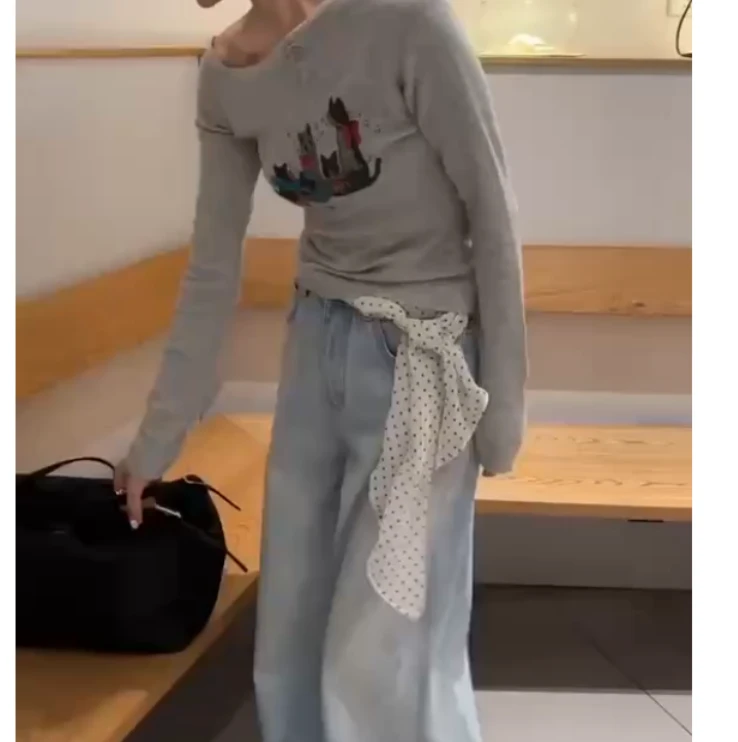 2025春季新款网红同款洋气气质韩版爆款上衣裤子女M-a3