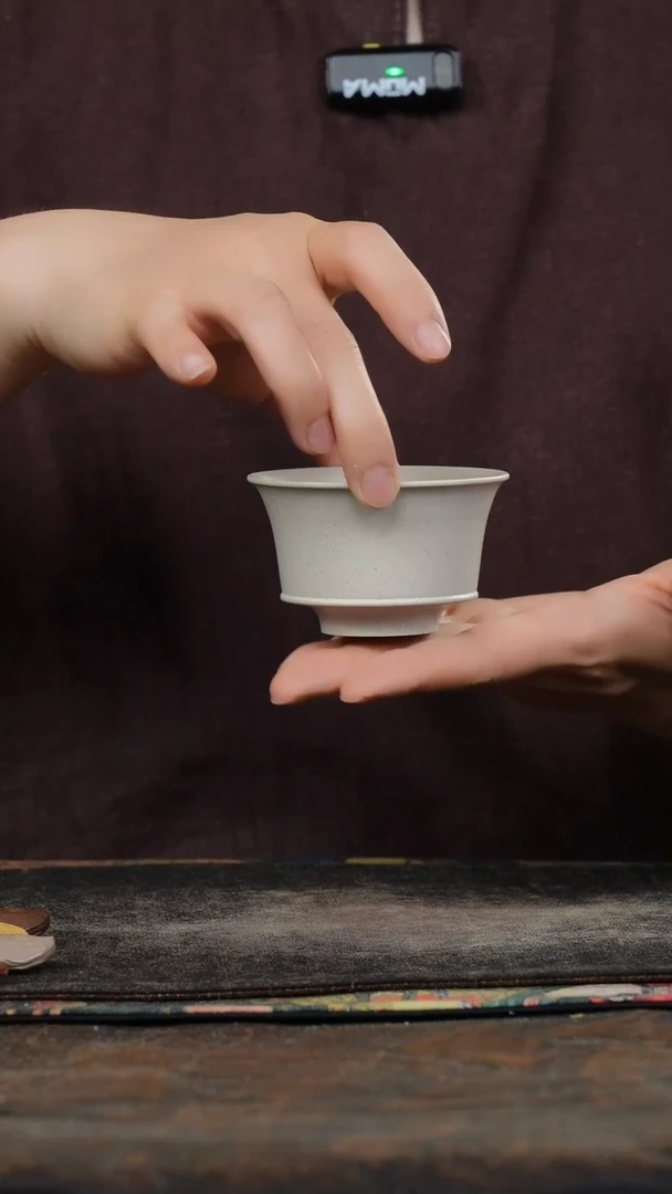 白泥光素紫砂杯32434