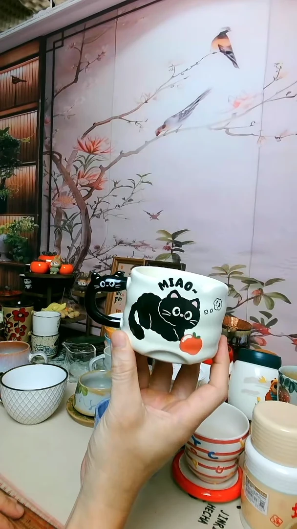 景德镇陶瓷猫咪主人杯