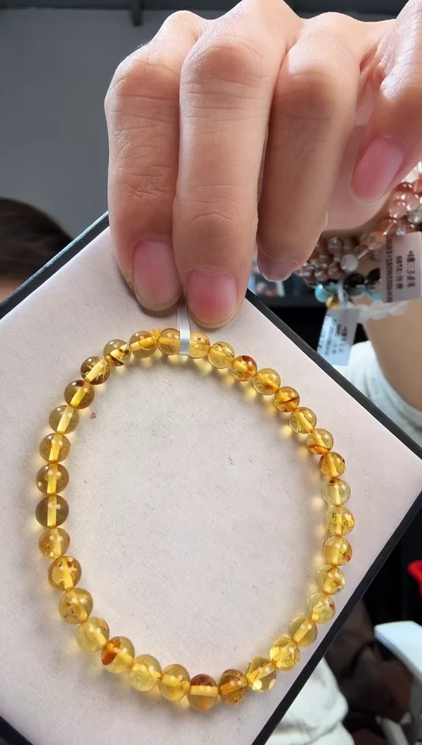 手链琥珀未镶嵌优0303 约5mm