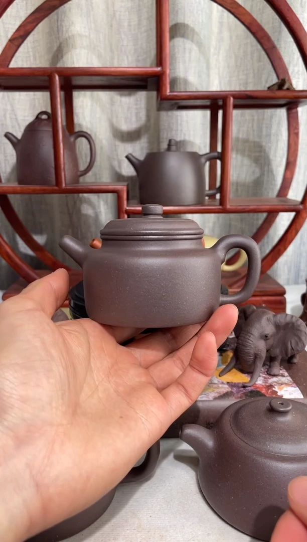 【闪购商品】紫砂茶壶台西底板紫泥大亨德钟170cc