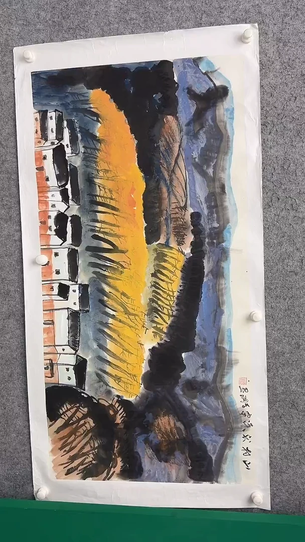 国画李纲-8平尺-山水国画