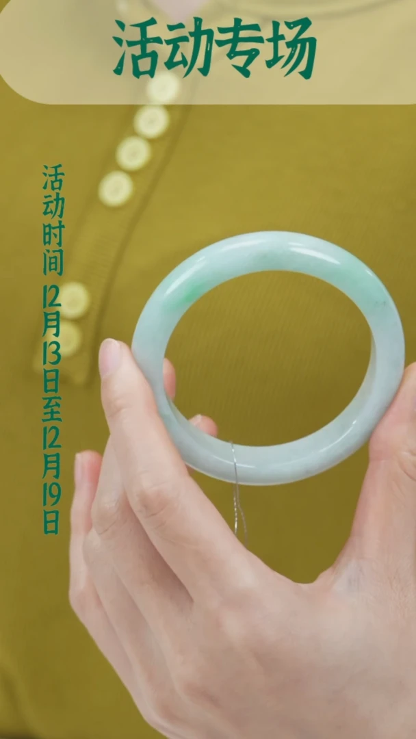 未镶嵌手镯翡翠（微瑕）w0859