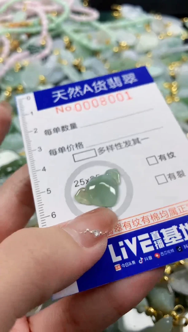 颈饰未镶嵌翡翠天然A货翡翠