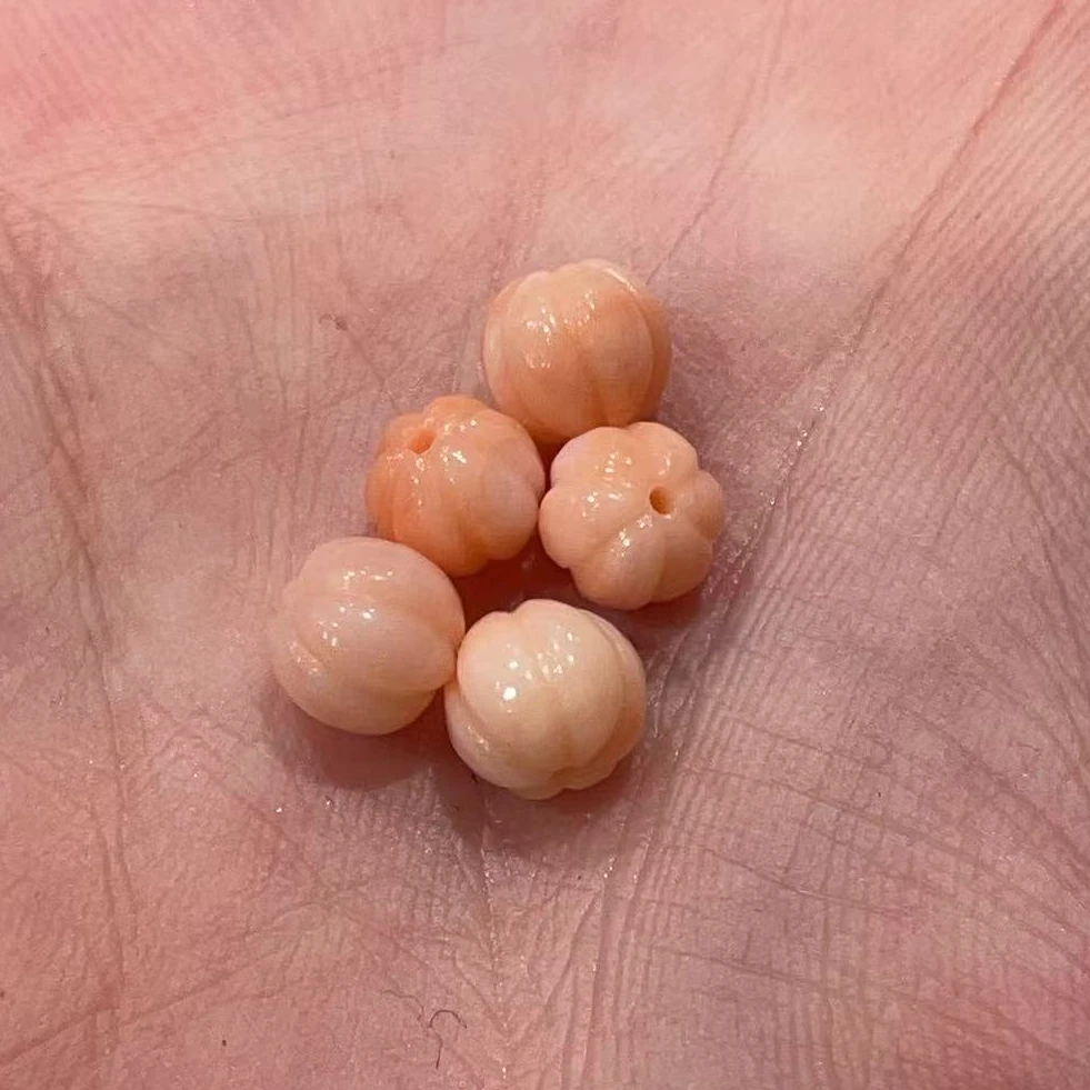 纯天然莫莫珊瑚南瓜珠
