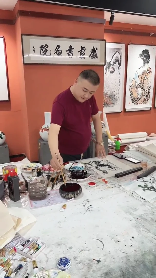 国画崇****9李少波/国画/花鸟四条屏