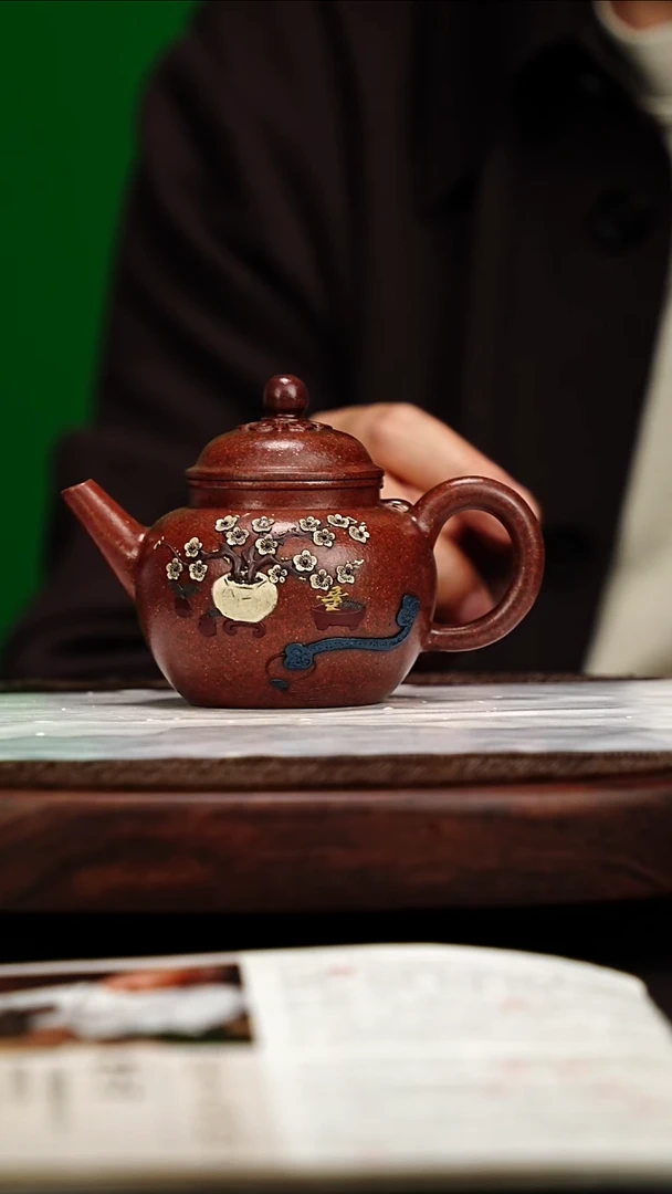 宜兴原矿高端紫砂 明清金砂段160cc