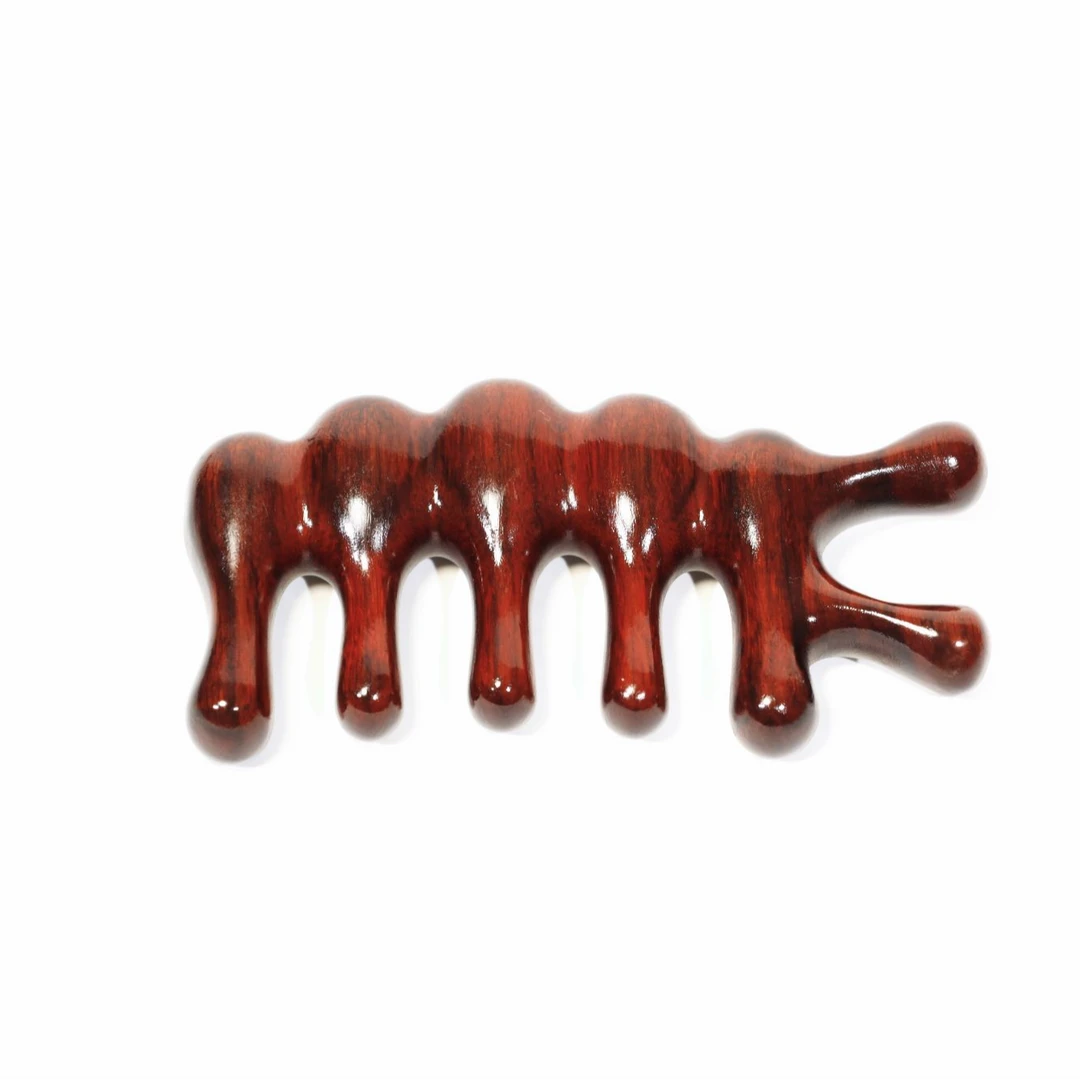 拨筋梳便携家用经络按摩护发七齿多功能宽齿木梳