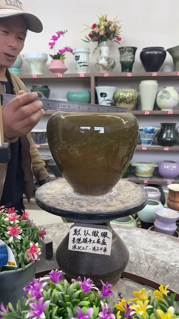 12-17-高22口18瑕-花盆