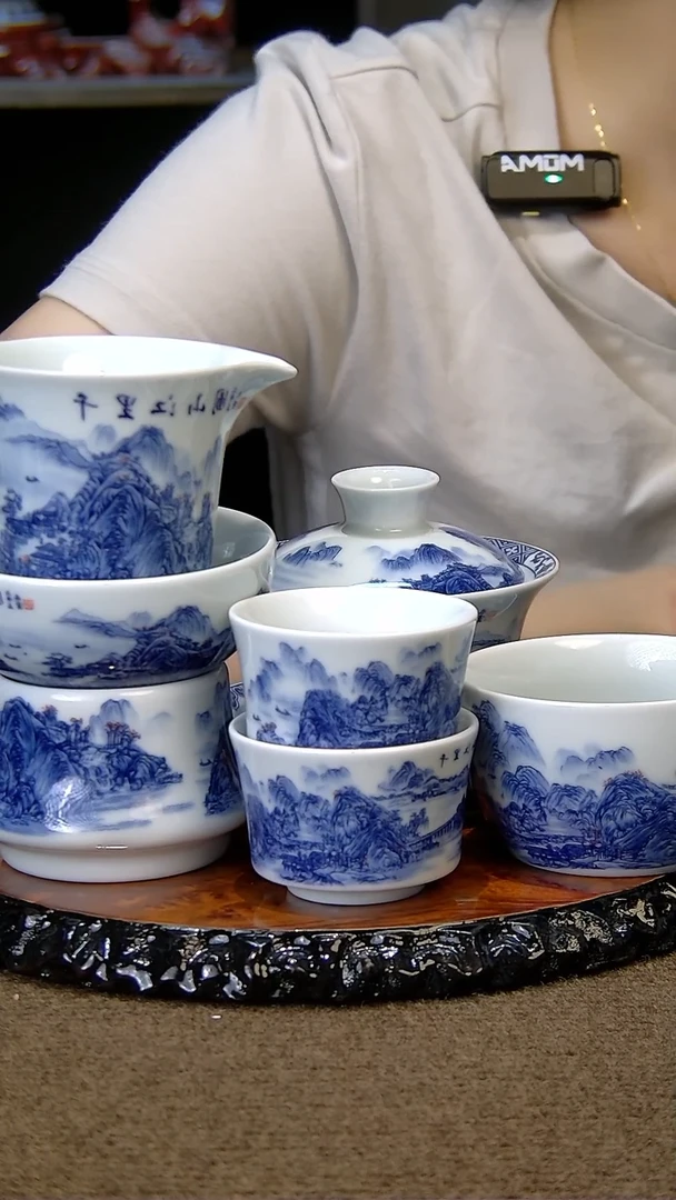 陶瓷盖碗茶具组合套装